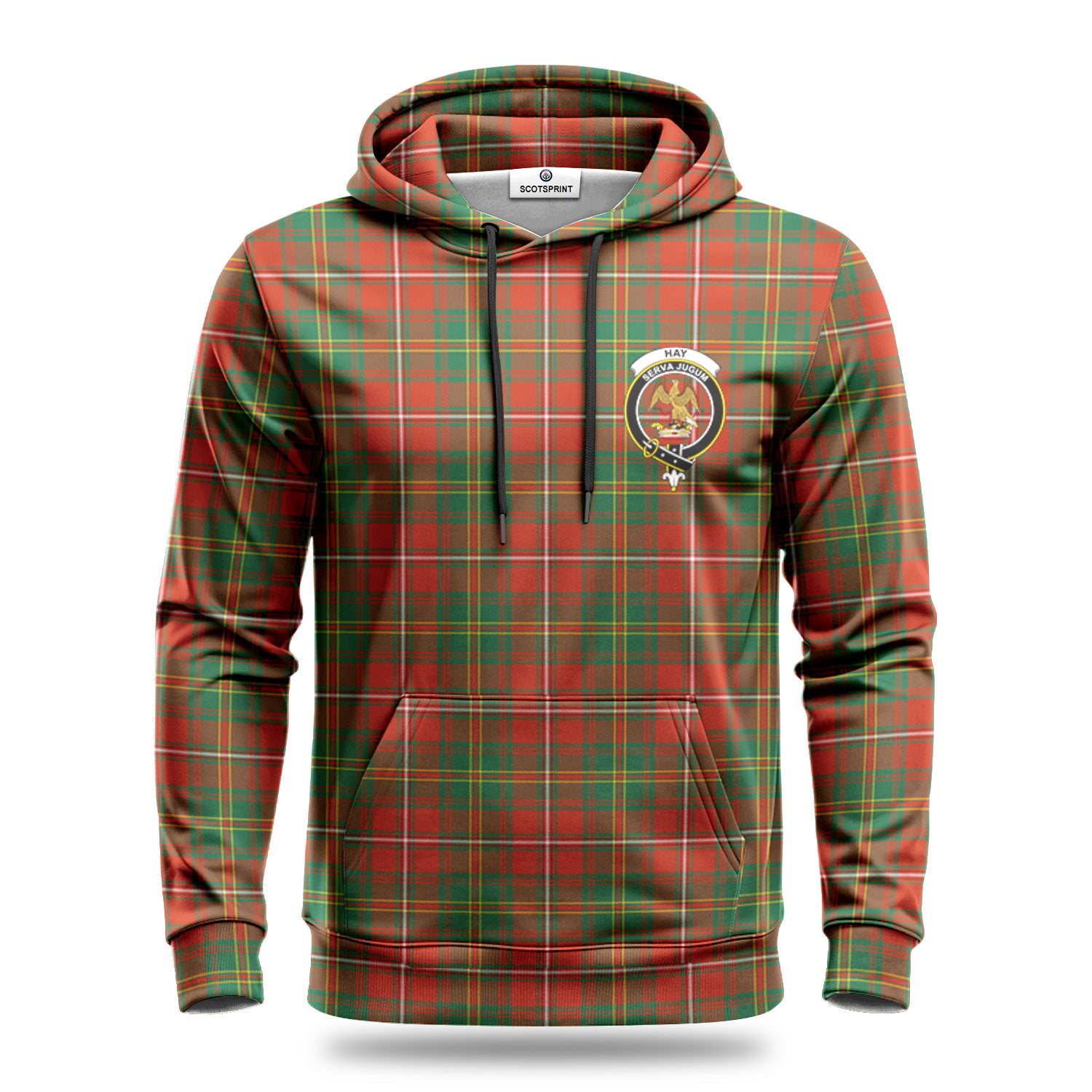 Hay Ancient Tartan Crest Hoodie