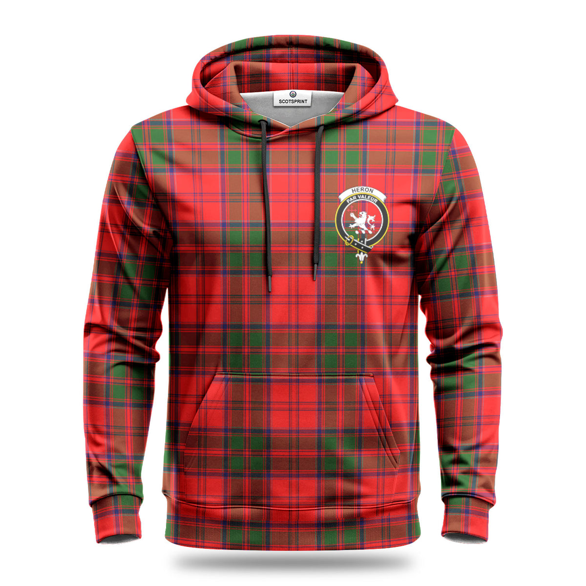 Heron Tartan Crest Hoodie