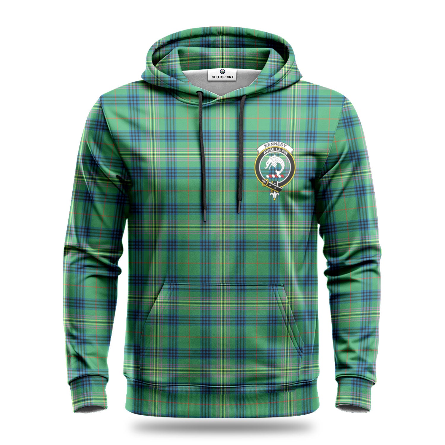 Kennedy Ancient Tartan Crest Hoodie