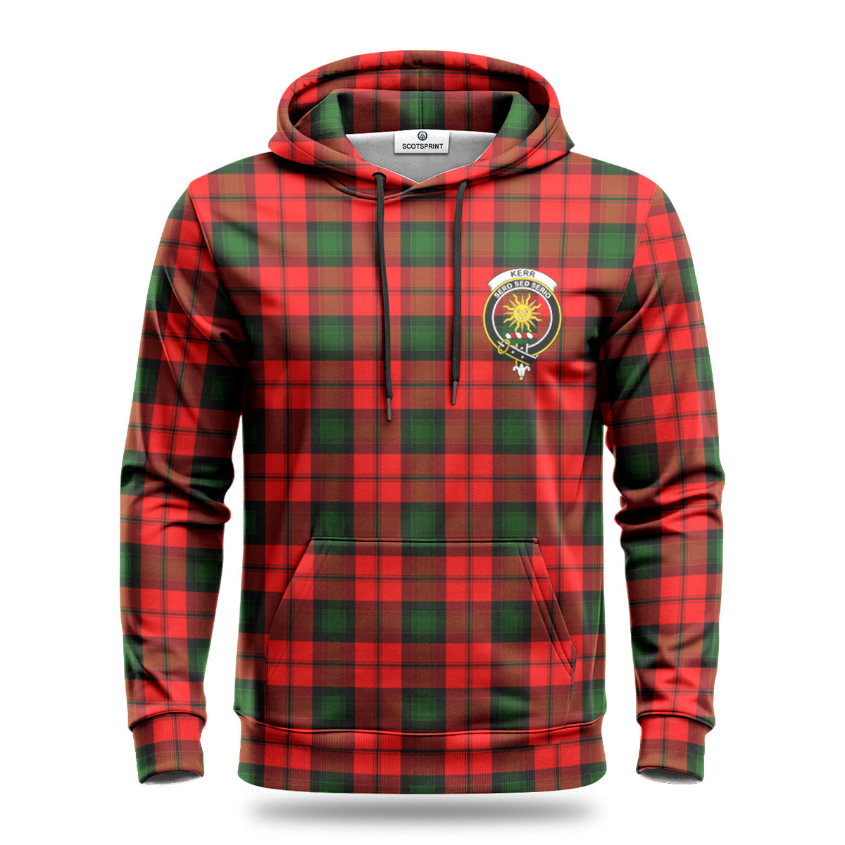 Kerr Modern Tartan Crest Hoodie