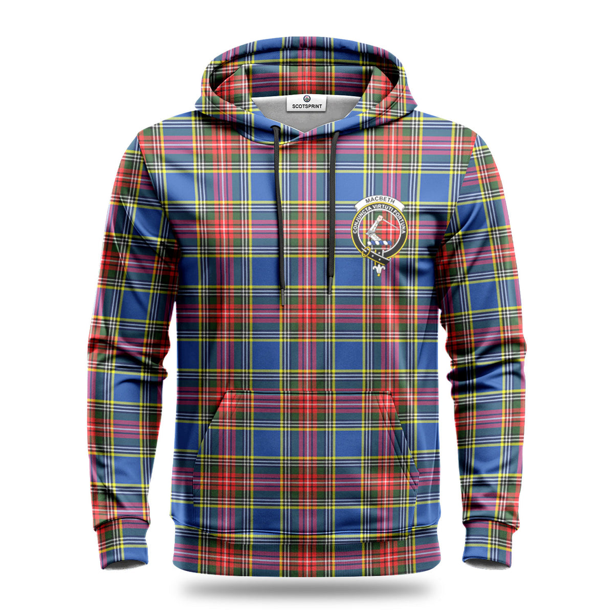 MacBeth Modern Tartan Crest Hoodie