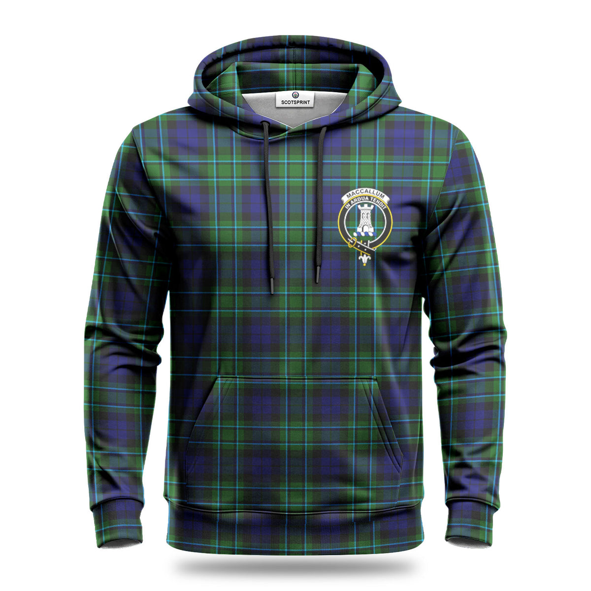 MacCallum Modern Tartan Crest Hoodie