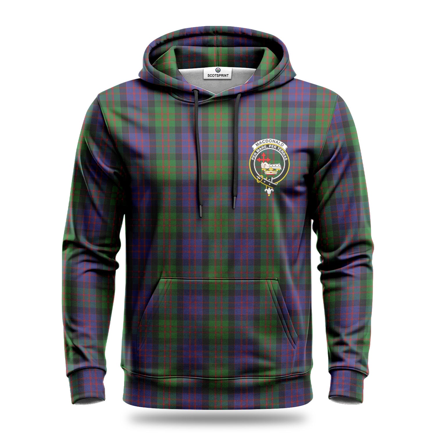 MacDonald Tartan Crest Hoodie