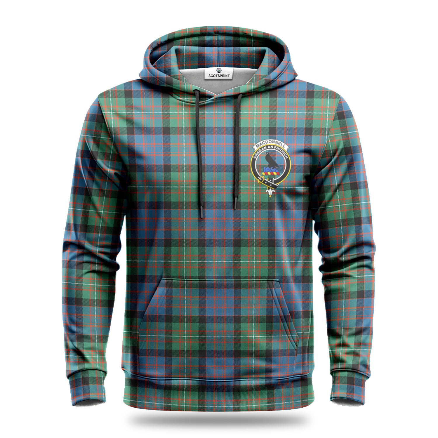 MacDonnell of Glengarry Ancient Tartan Crest Hoodie