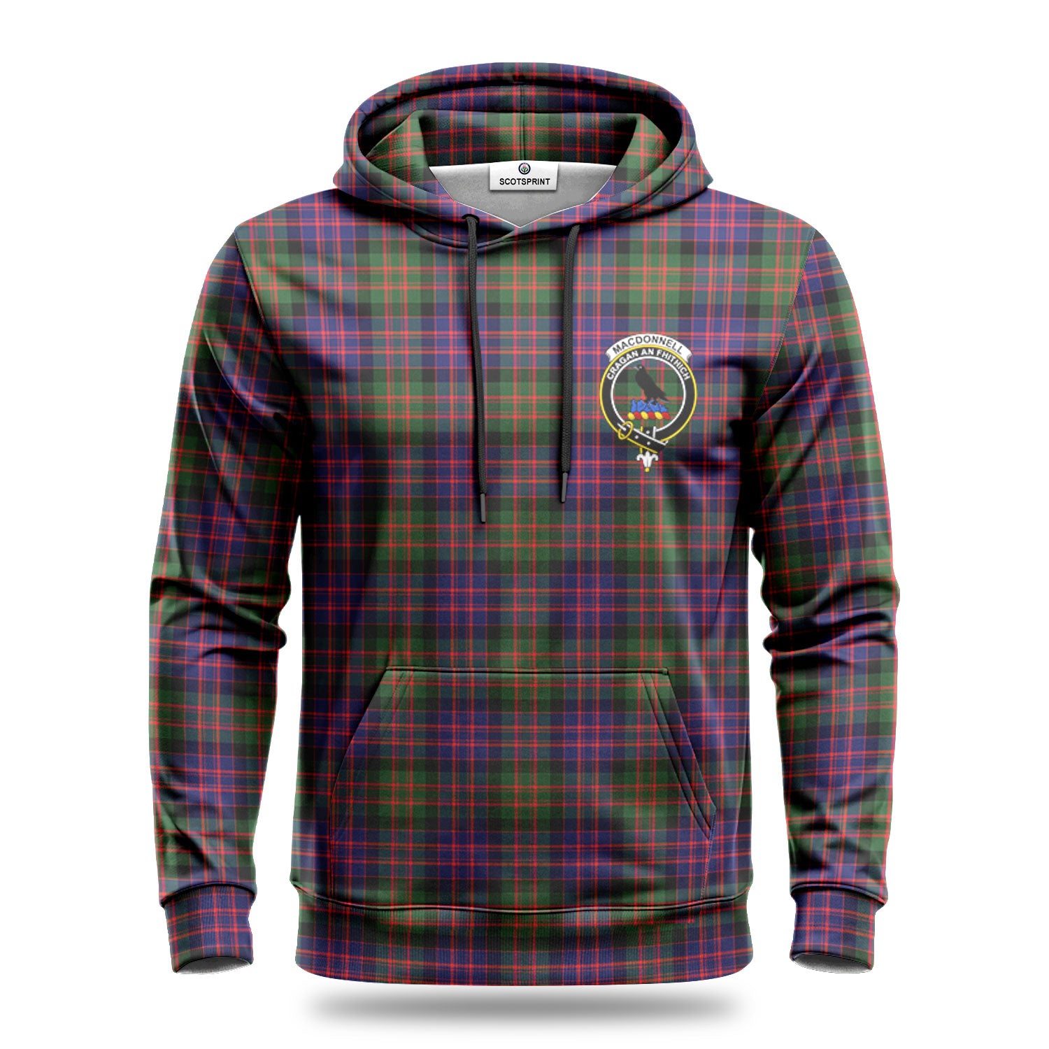 MacDonnell of Glengarry Modern Tartan Crest Hoodie