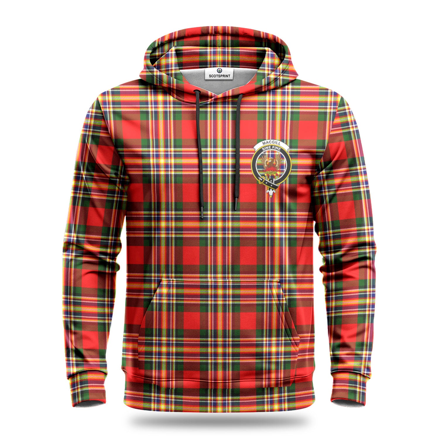 MacGill Modern Tartan Crest Hoodie