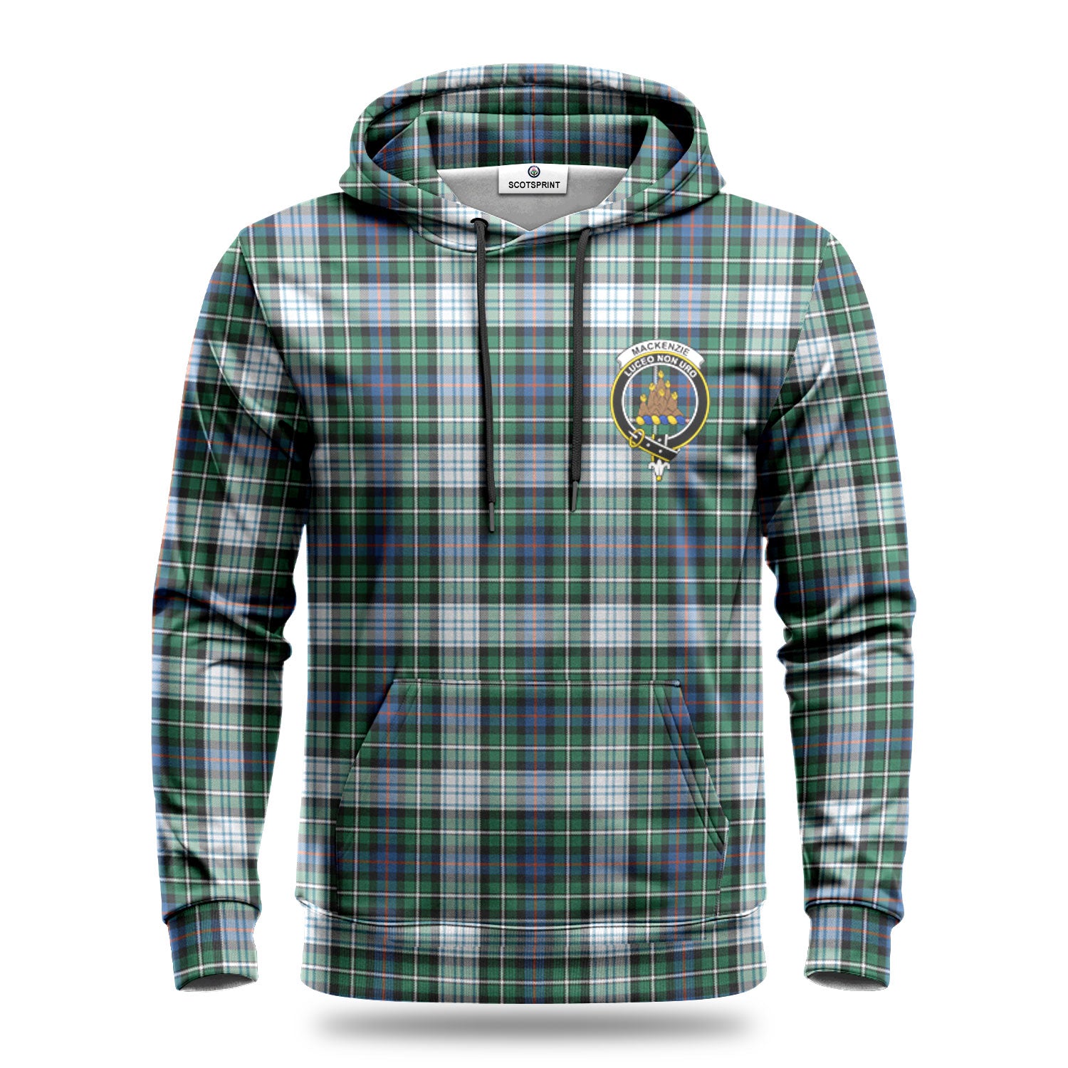 MacKenzie Dress Ancient Tartan Crest Hoodie