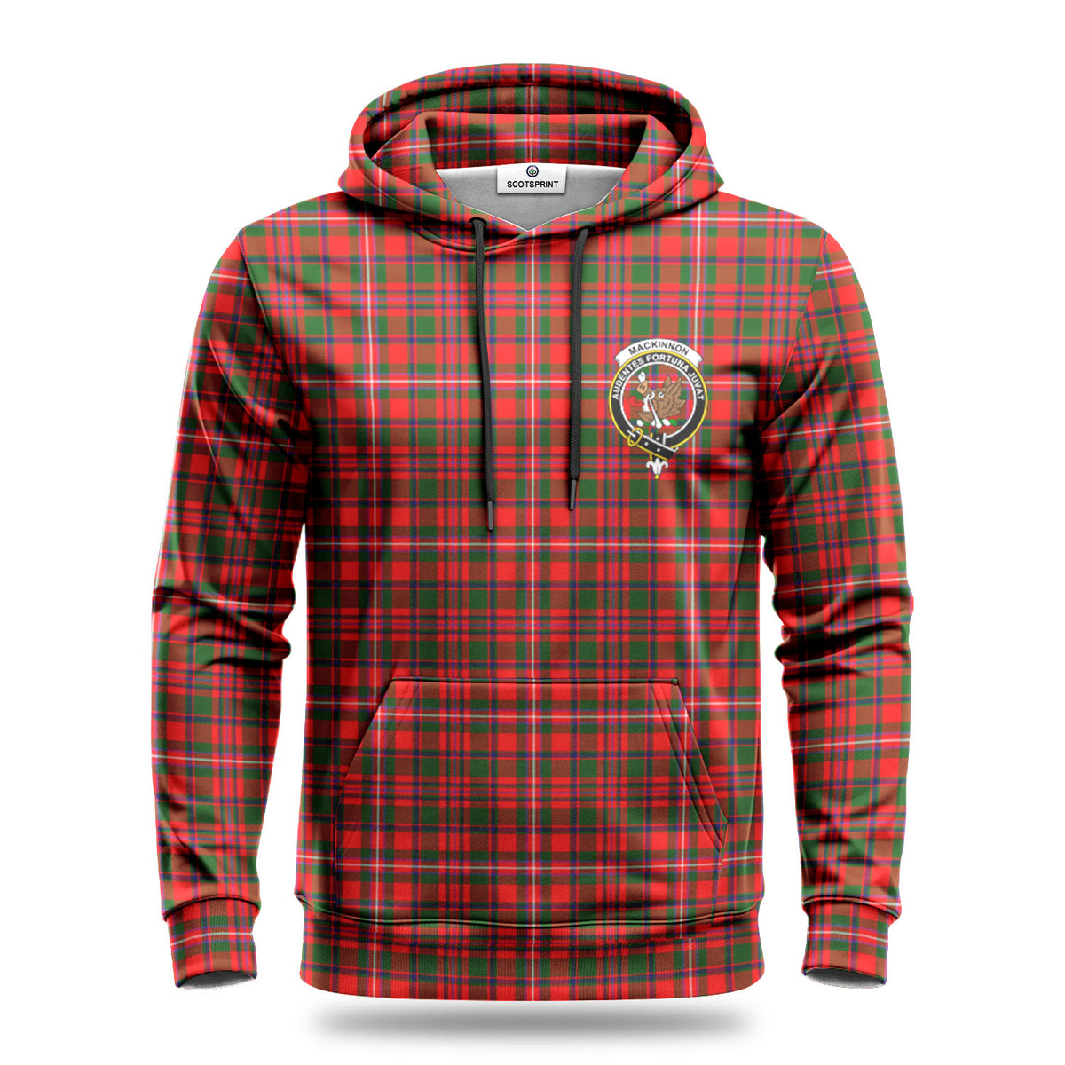 MacKinnon Modern Tartan Crest Hoodie