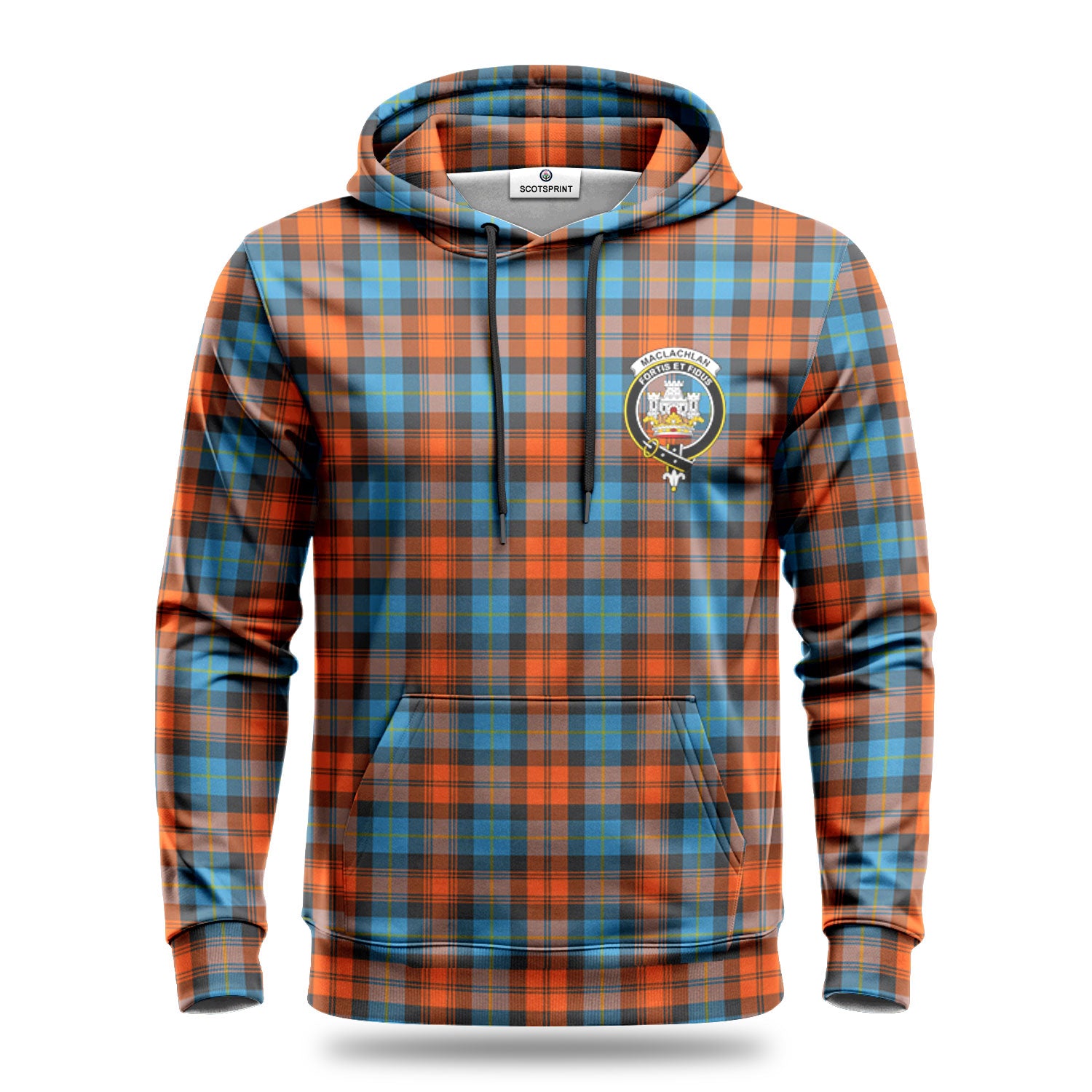 MacLachlan Ancient Tartan Crest Hoodie