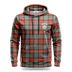 MacLachlan Weathered Tartan Crest Hoodie