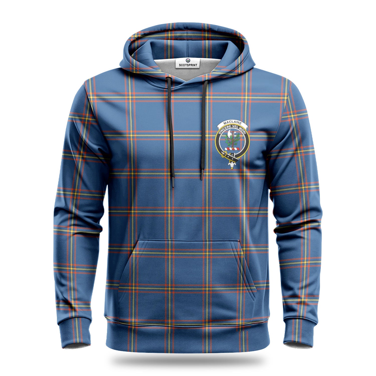 MacLaine of Loch Buie Hunting Ancient Tartan Crest Hoodie