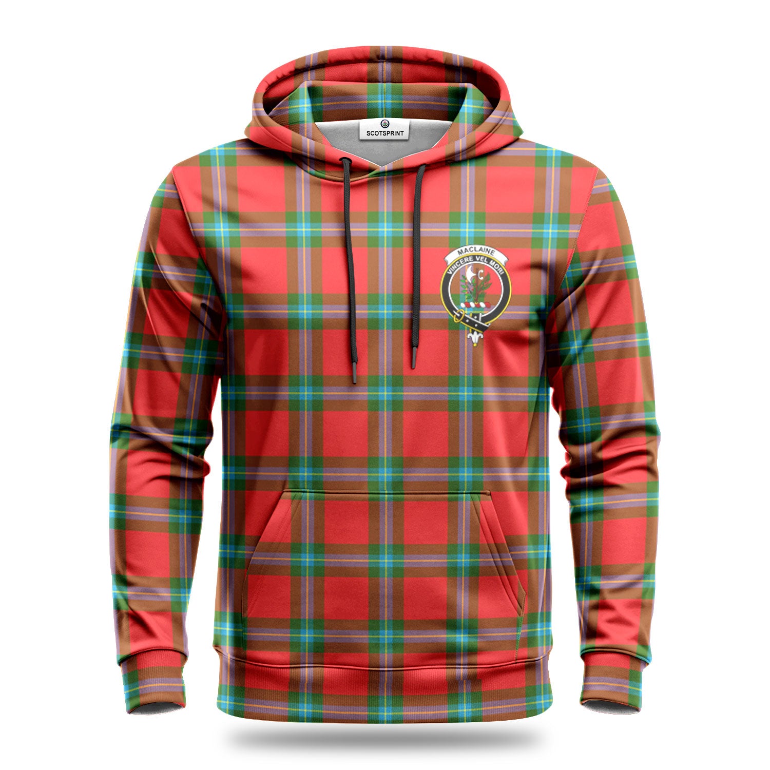 MacLaine of Loch Buie Tartan Crest Hoodie