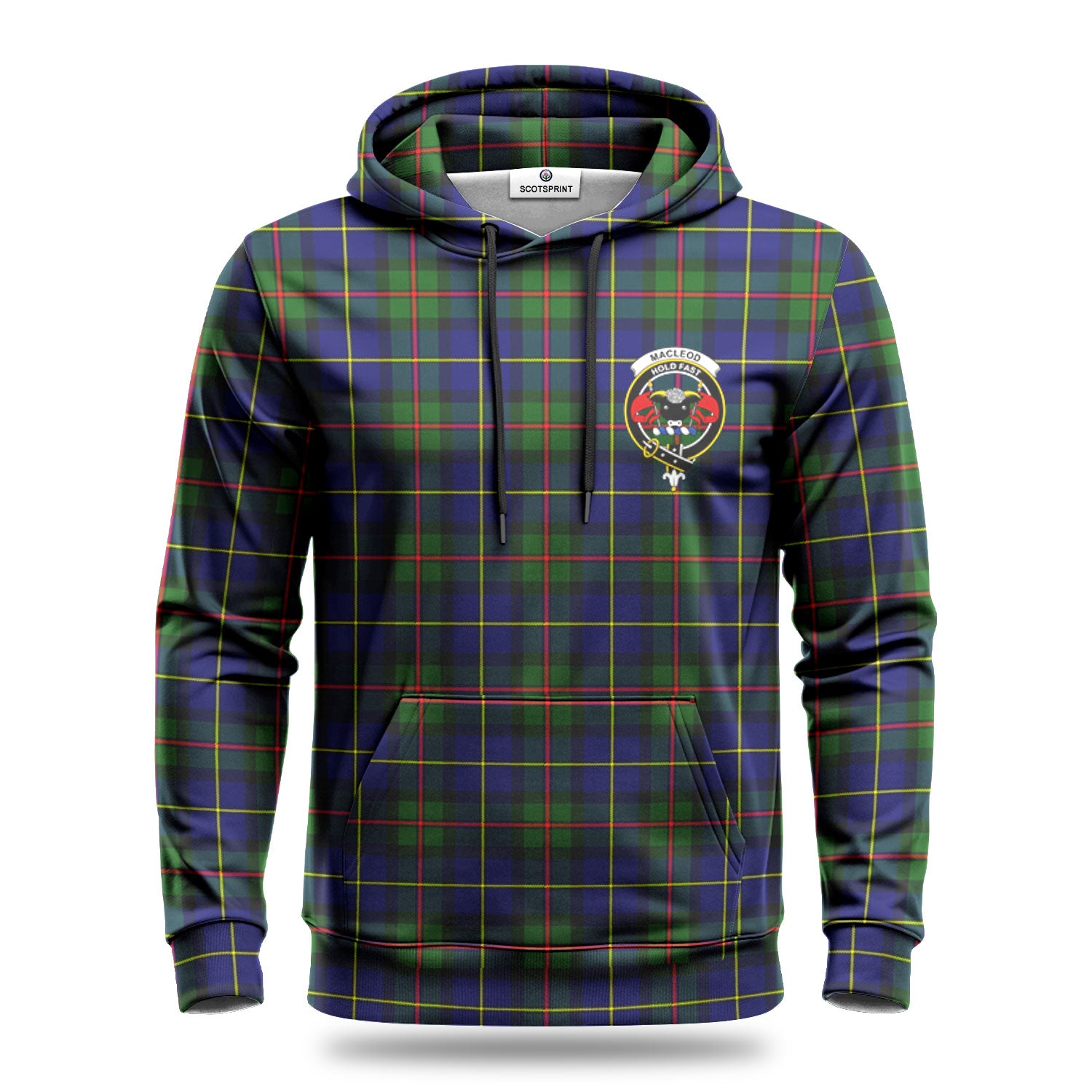 MacLeod of Harris Modern Tartan Crest Hoodie