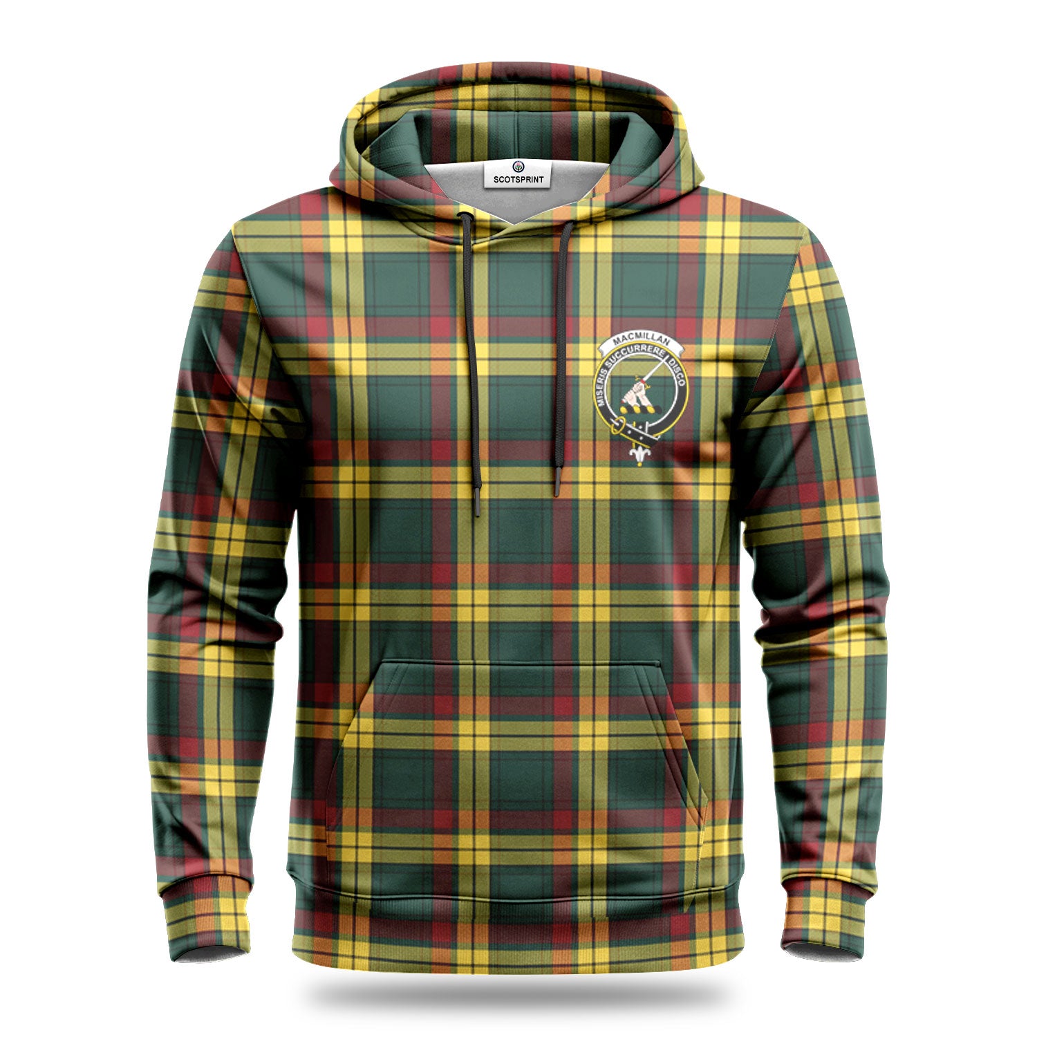 MacMillan Old Modern Tartan Crest Hoodie