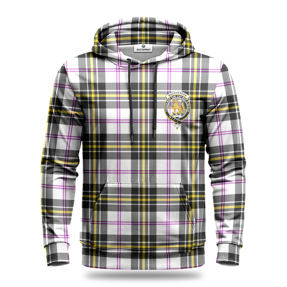 MacPherson Dress Modern Tartan Crest Hoodie