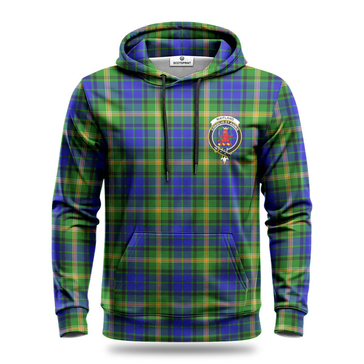 Maitland Tartan Crest Hoodie