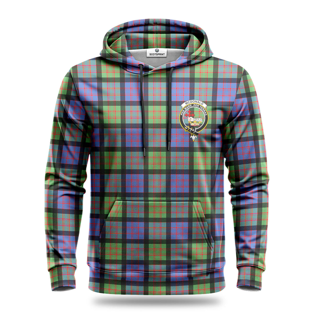 McDonald Ancient Tartan Crest Hoodie