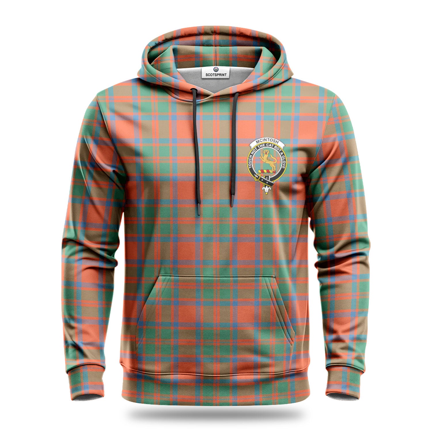 McIntosh Ancient Tartan Crest Hoodie