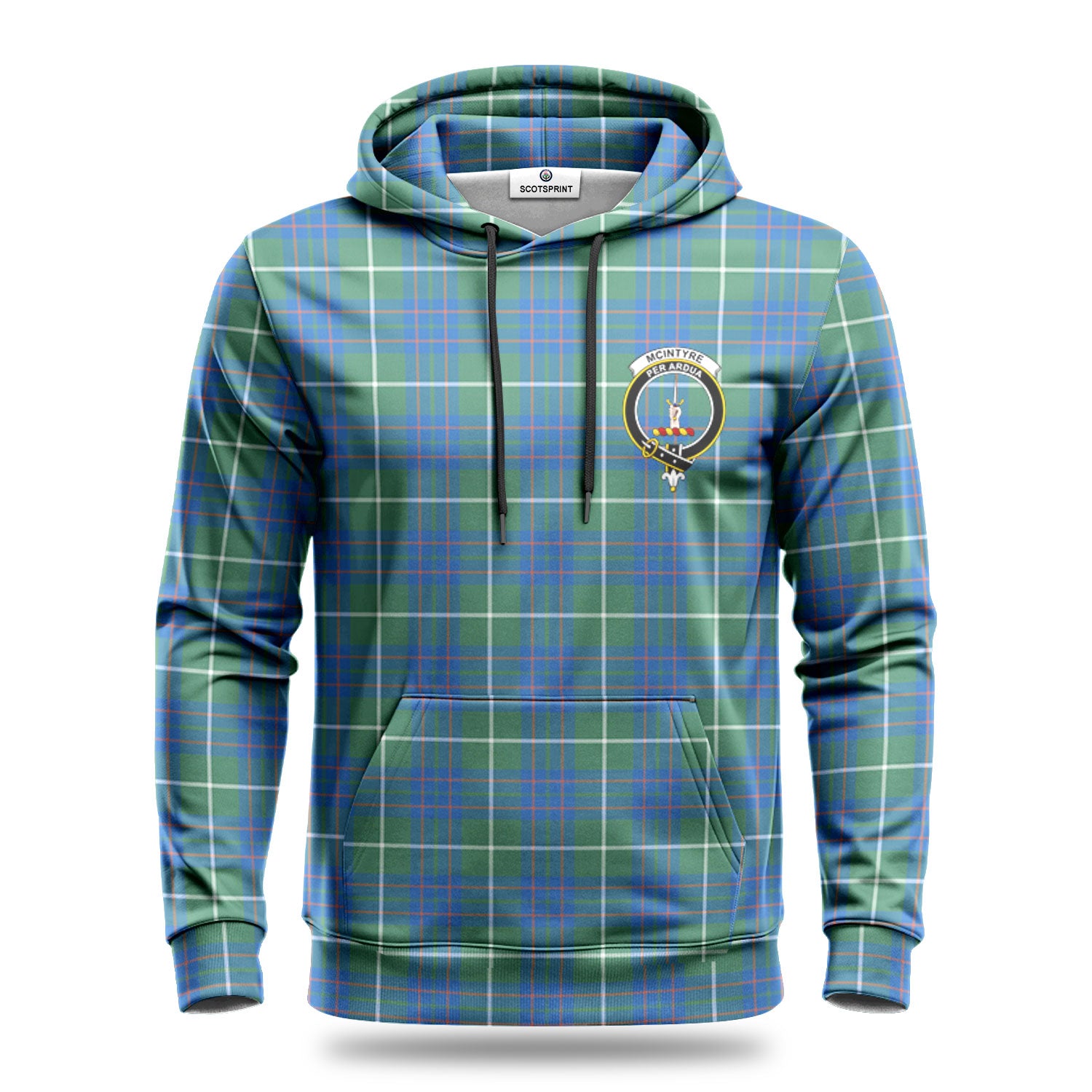 McIntyre Hunting Ancient Tartan Crest Hoodie