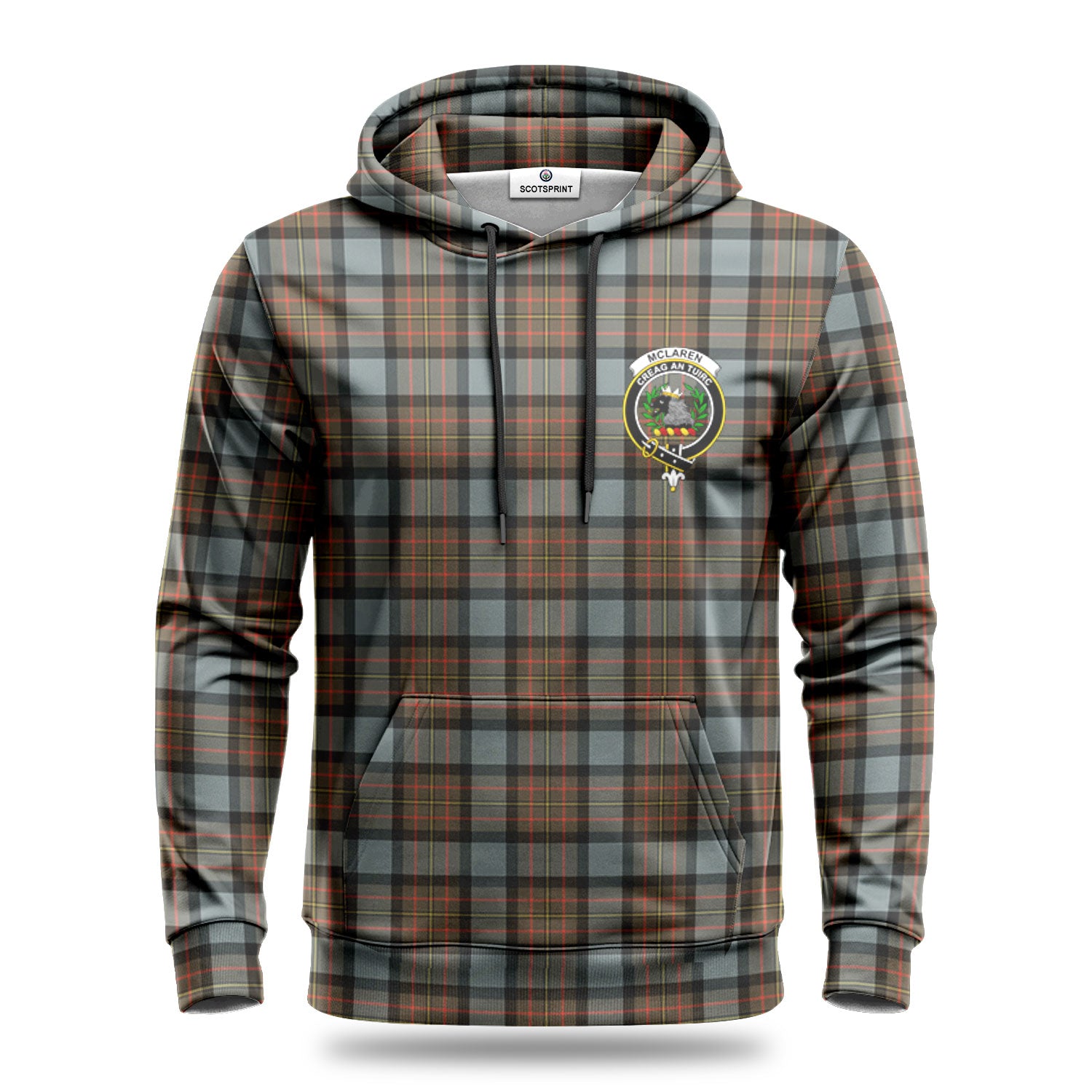 McLaren Weathered Tartan Crest Hoodie