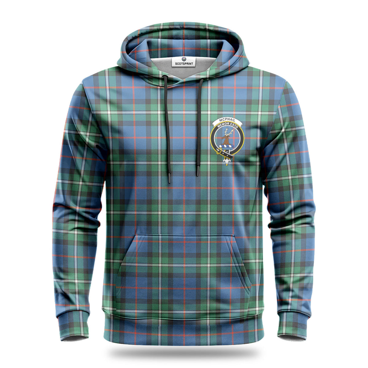 McPhail Hunting Ancient Tartan Crest Hoodie