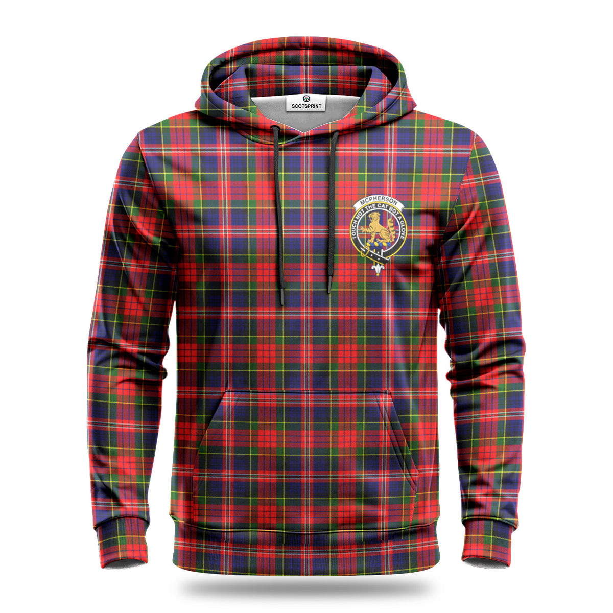 McPherson Modern Tartan Crest Hoodie