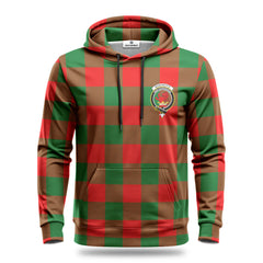 Moncreiffe (or Moncreiff) Tartan Crest Hoodie