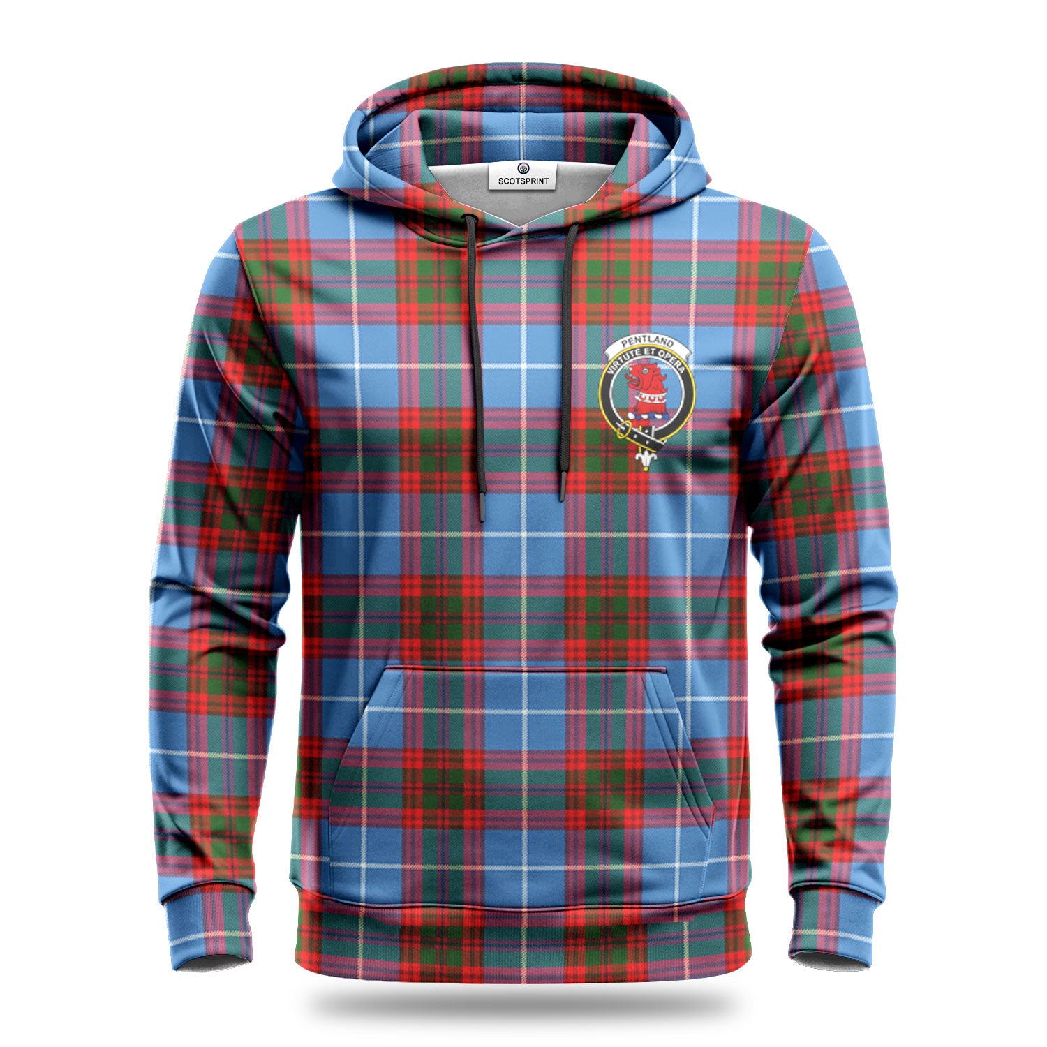 Pentland Tartan Crest Hoodie