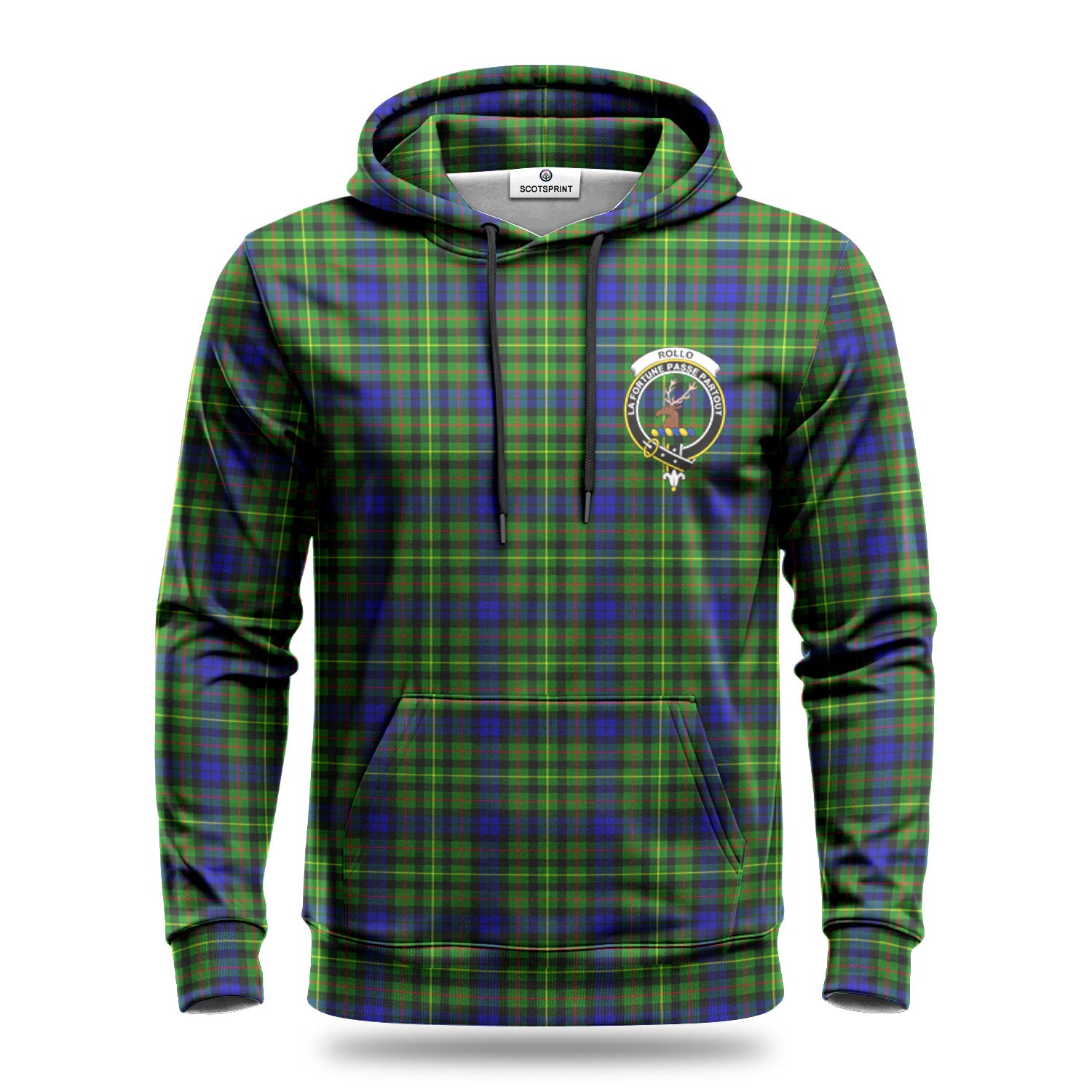 Rollo Modern Tartan Crest Hoodie