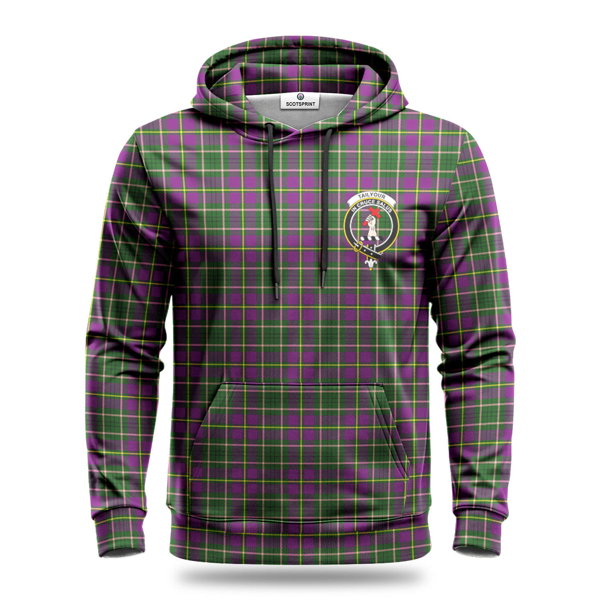 Tailyour (or Taylor) Tartan Crest Hoodie