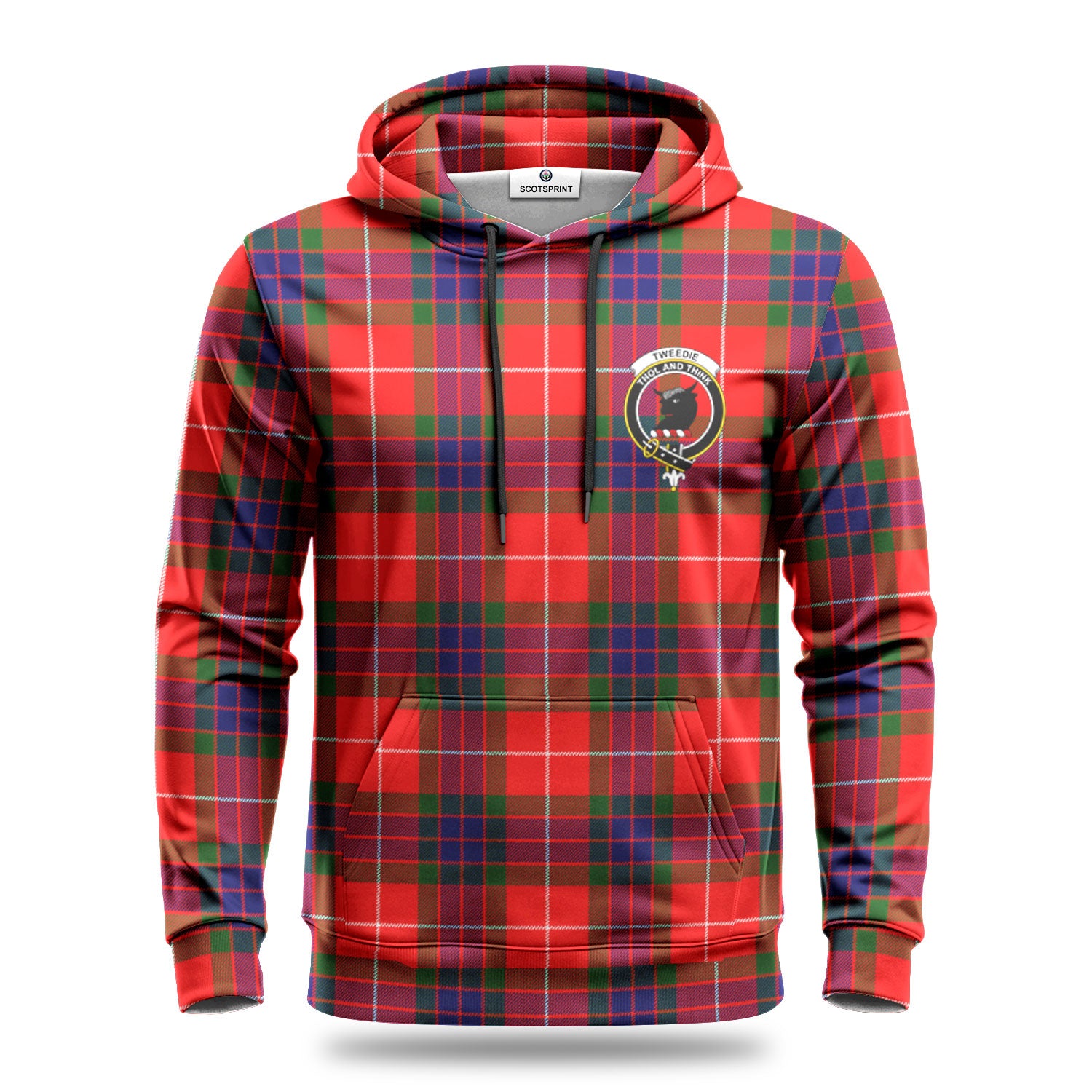 Tweedie Tartan Crest Hoodie