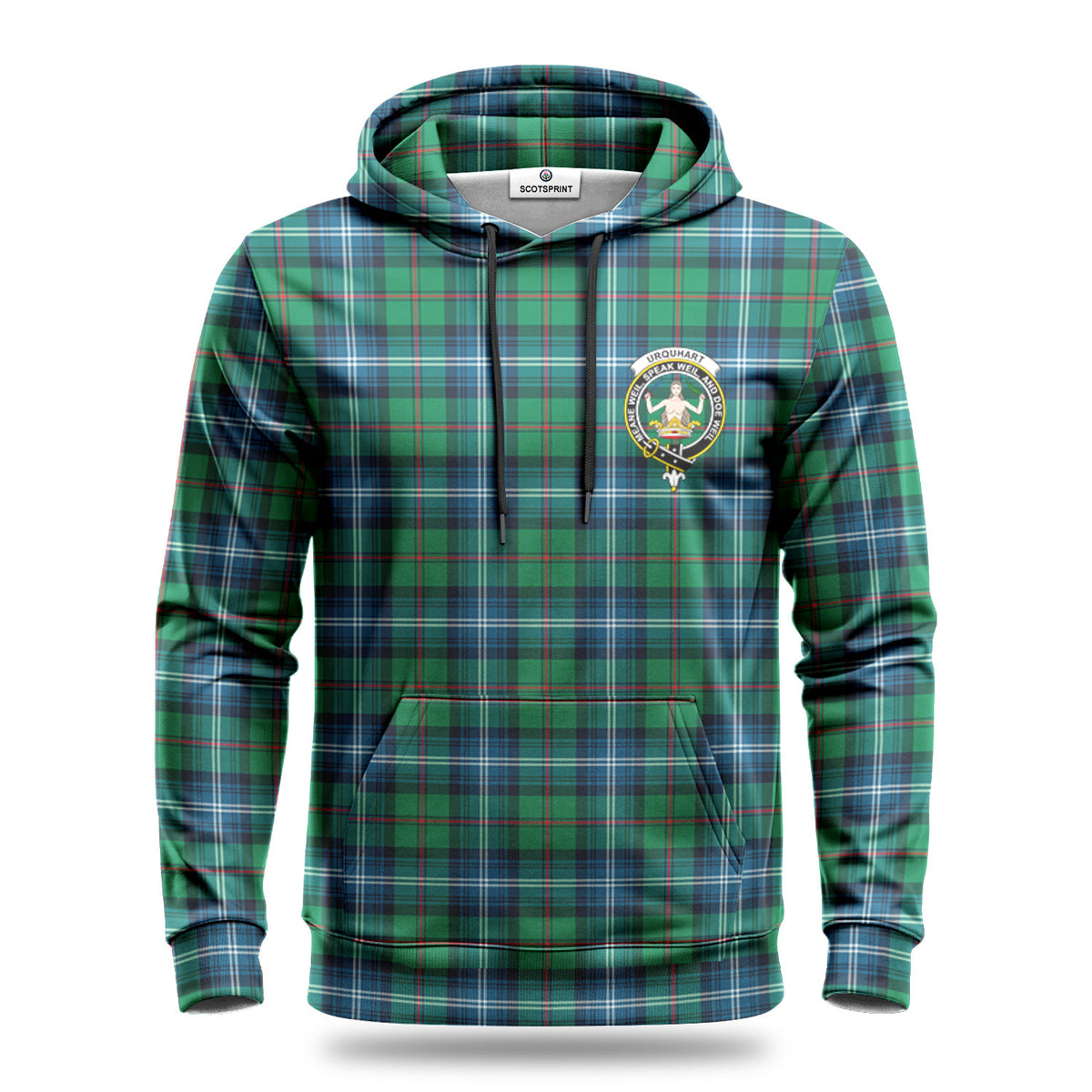 Urquhart Ancient Tartan Crest Hoodie