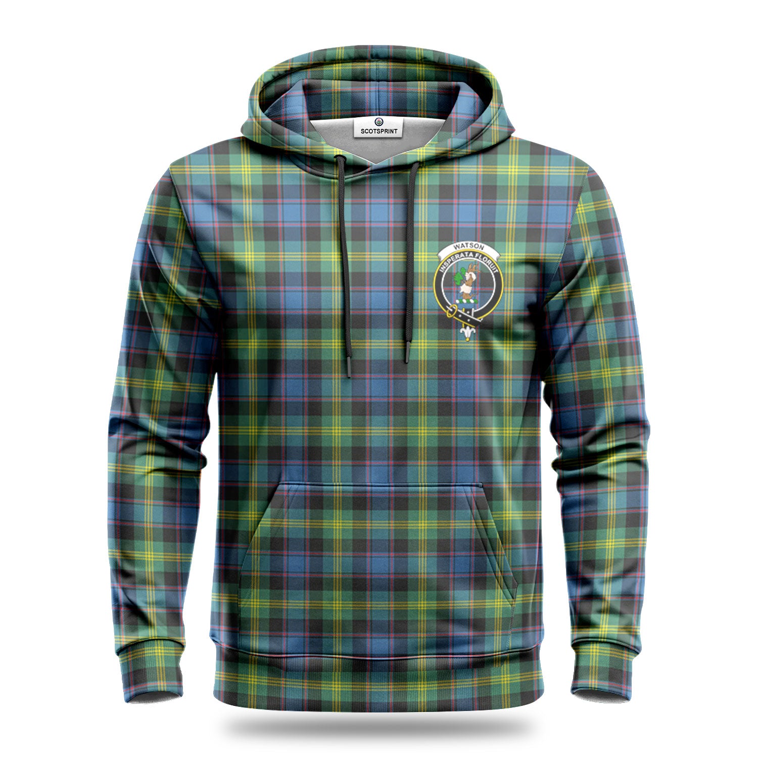 Watson Ancient Tartan Crest Hoodie