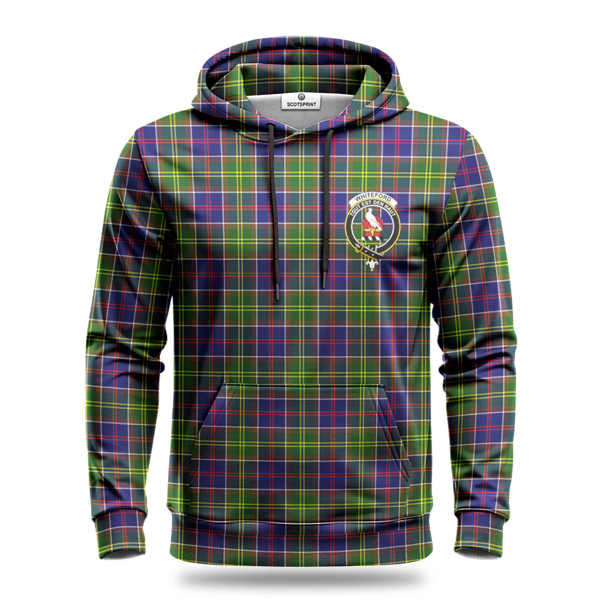 Whiteford Tartan Crest Hoodie