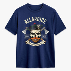 Allardice Tartan Crest 2D T-shirt - Alba Skull Style