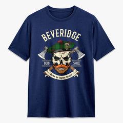 Beveridge Tartan Crest 2D T-shirt - Alba Skull Style