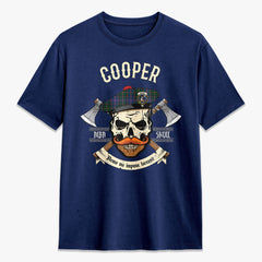 Cooper Tartan Crest 2D T-shirt - Alba Skull Style