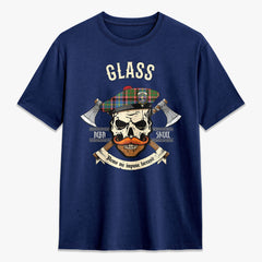 Glass Tartan Crest 2D T-shirt - Alba Skull Style