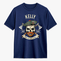 Kelly Dress Tartan Crest 2D T-shirt - Alba Skull Style