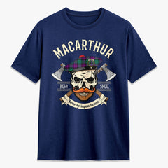 MacArthur - Milton Tartan Crest 2D T-shirt - Alba Skull Style