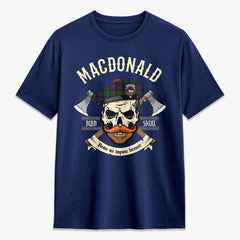 MacDonald Tartan Crest 2D T-shirt - Alba Skull Style