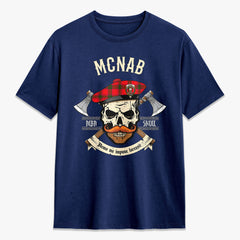 McNab Modern Tartan Crest 2D T-shirt - Alba Skull Style