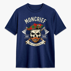 Moncrief Tartan Crest 2D T-shirt - Alba Skull Style