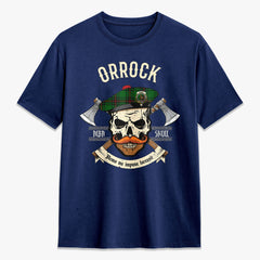 Orrock Tartan Crest 2D T-shirt - Alba Skull Style