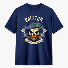 Ralston Tartan Crest 2D T-shirt - Alba Skull Style