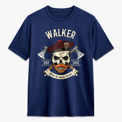 Walker Tartan Crest 2D T-shirt - Alba Skull Style