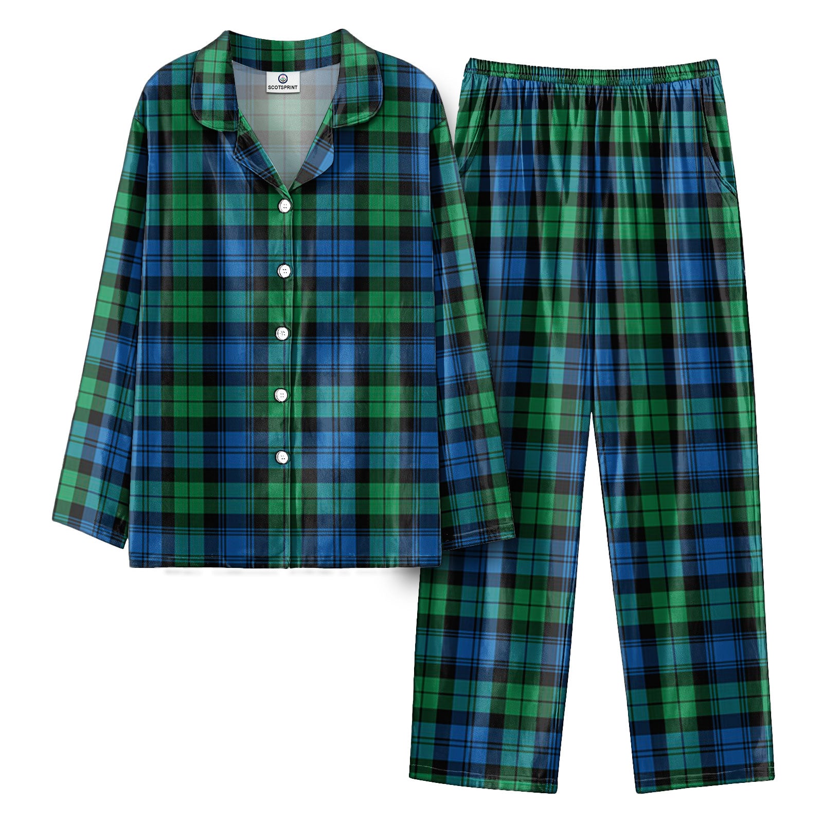 Black Watch Ancient Tartan Pajama Set