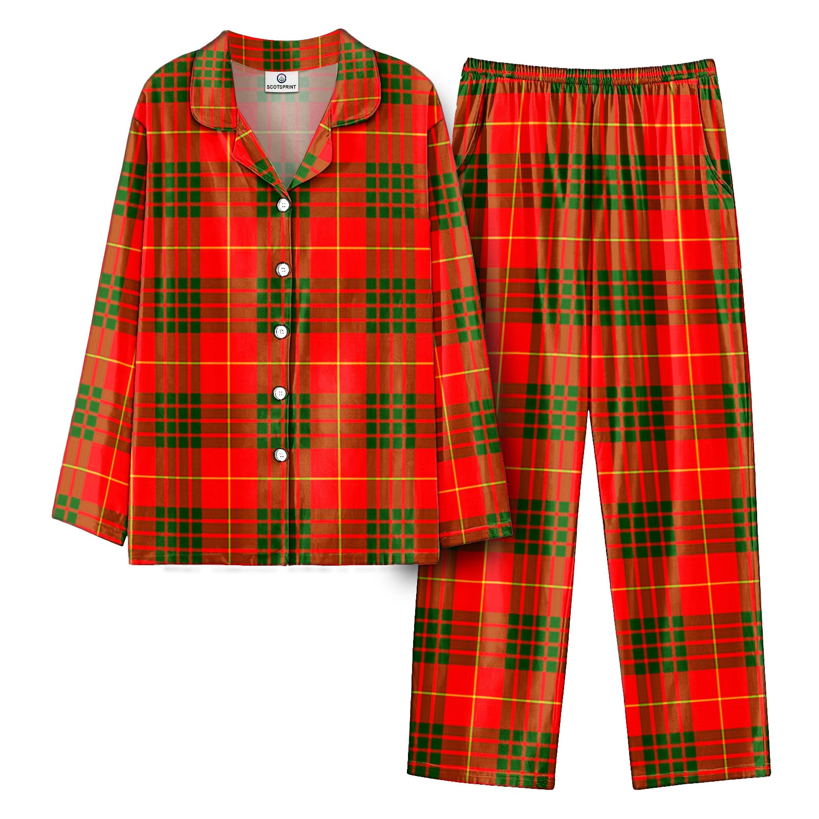 Cameron Modern Tartan Pajama Set