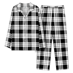 MacFarlane Black _ White Tartan Pajama Set