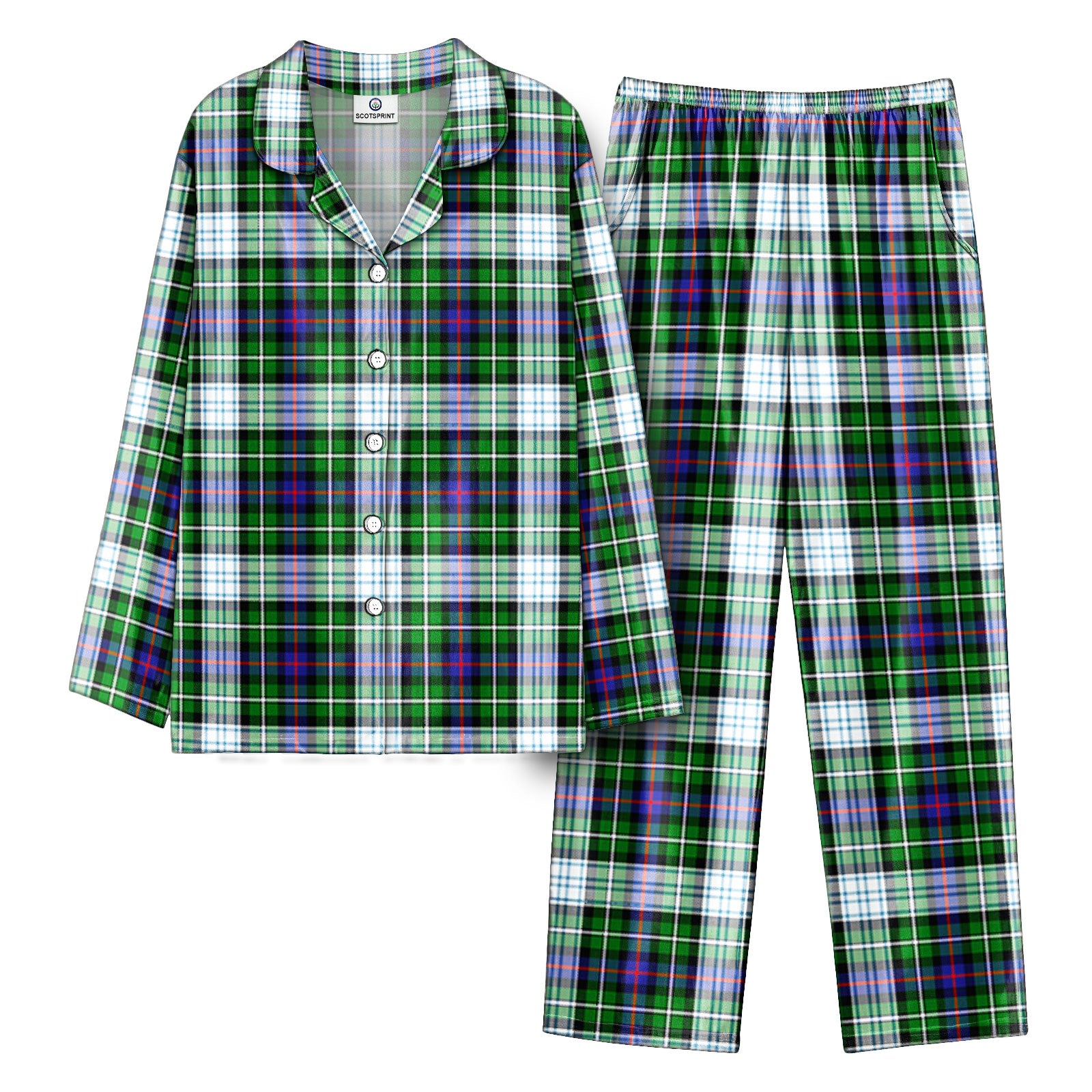 MacKenzie Dress Modern Tartan Pajama Set